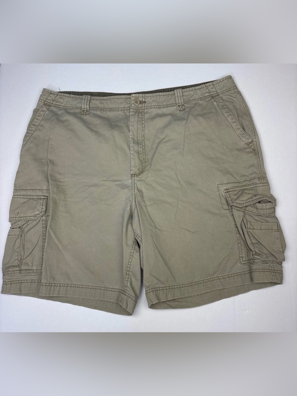 Old Navy Men Size 42 Shorts Cargo Tan Khaki Knee Length Cotton Casual Summer
